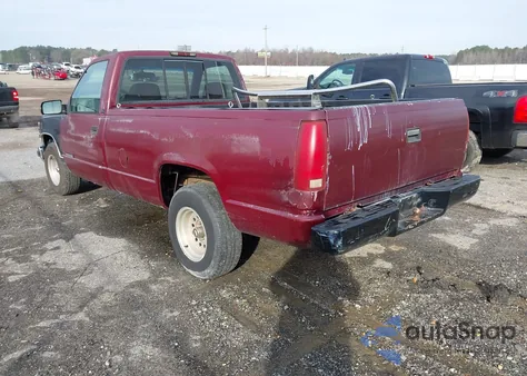 1996 GMC Sierra C1500 из США, поврежденный, VIN 1GTEC14W4TZ537164